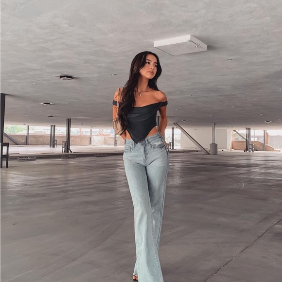 Green Corset Top - Picture 1 of 4